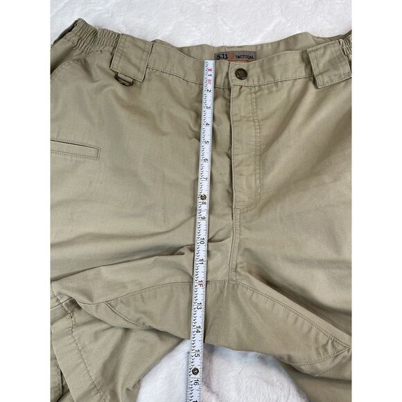 511 Tactical Shorts Mens Taclite Pro Ripstop Cargo Tan Khaki -  Sz 42 - Picture 6 of 10